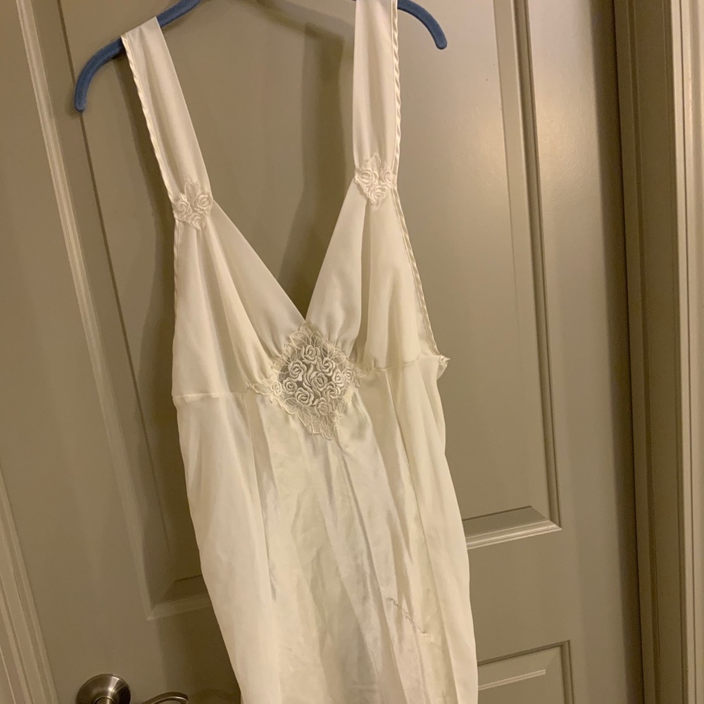 Off white nightgown.